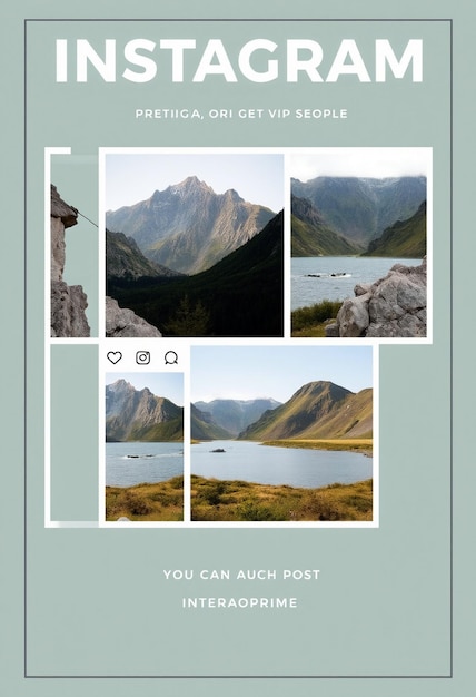 Modern simple instagram flyer and social media Post template Premium