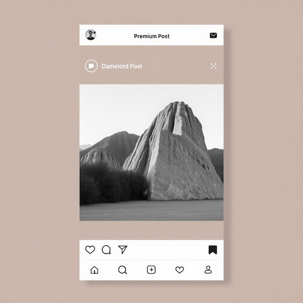 Photo modern simple instagram flyer and social media post template premium