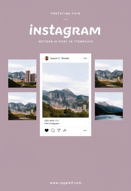 Modern simple instagram flyer and social media Post template Premium