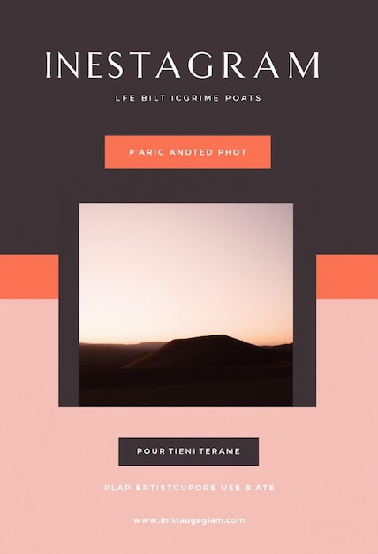 Modern simple instagram flyer and social media Post template Premium