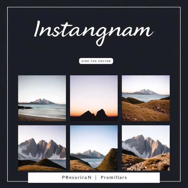 Modern simple instagram flyer and social media Post template Premium