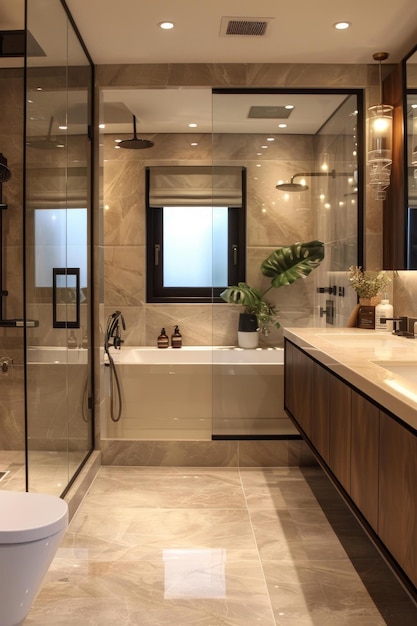 Modern and simple style bathroom