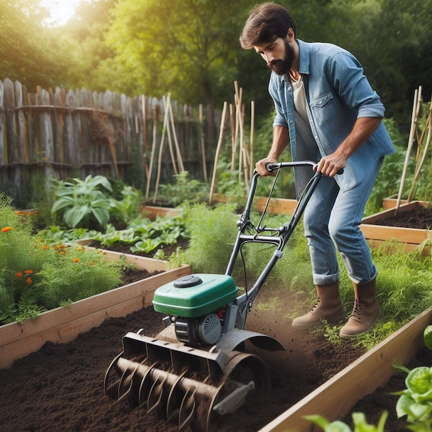 Modern smart agriculture ai image