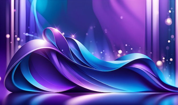 Modern and smart blue and purple gradient color fluid style background wallpaper