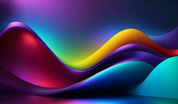 Modern and smart colorful fluid style background wallpaper