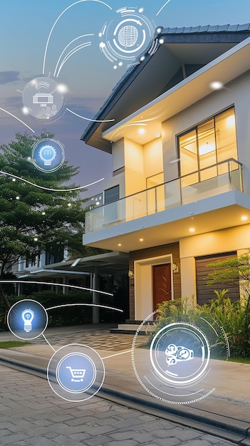 Modern smart home technology interface systems