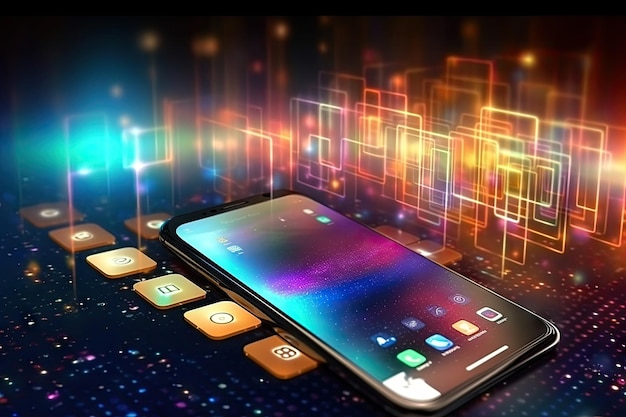 Modern smartphone representing the convergence of cuttingedge technologies