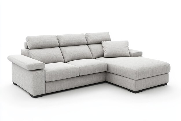 Photo modern sofa isolated on white background 3d render