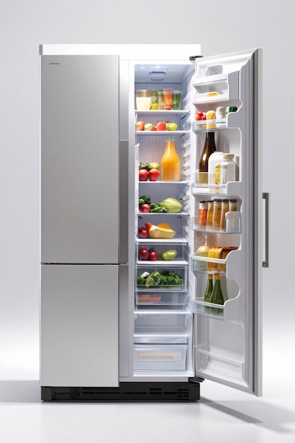 Modern Stainless Steel Refrigerator