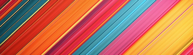 Photo modern stripe pattern vibrant colors alternating thick and thin lines