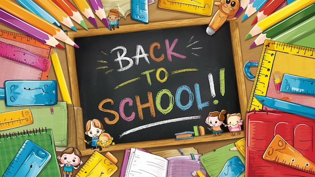 Modern style Back to school Banner