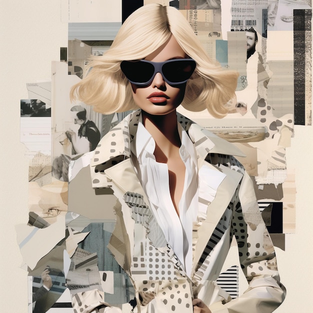 modern style collage