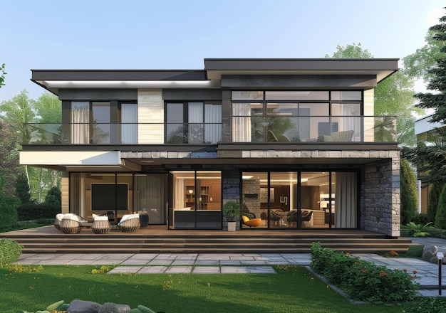 Modern style villa