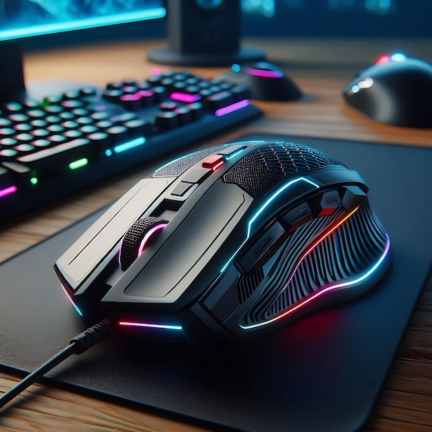 Modern stylish gaming computer mouse