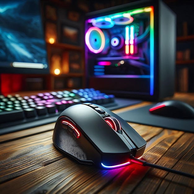 Modern stylish gaming computer mouse