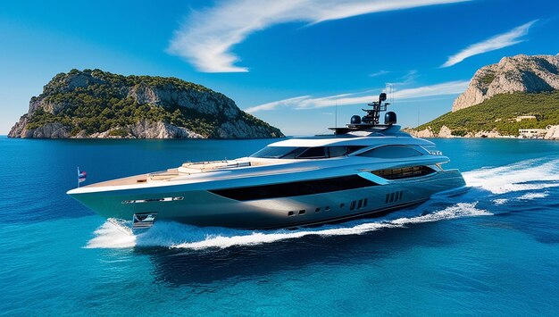 A modern superyacht