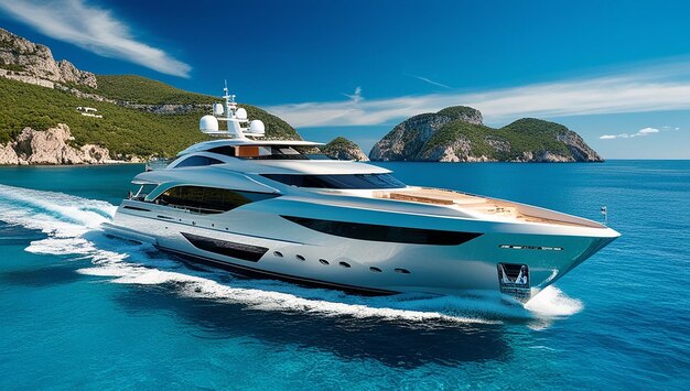 A modern superyacht