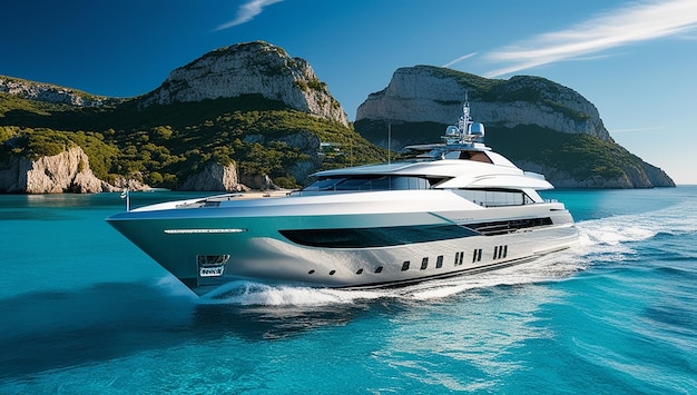 A modern superyacht