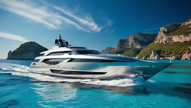 A modern superyacht