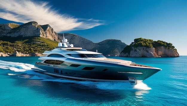 A modern superyacht