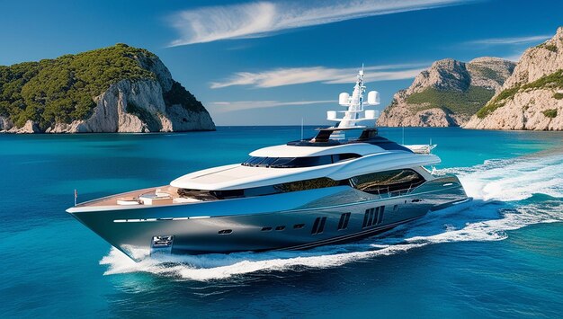 A modern superyacht