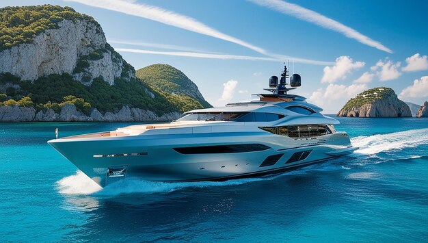 A modern superyacht