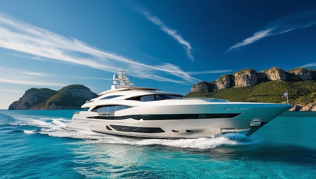 A modern superyacht