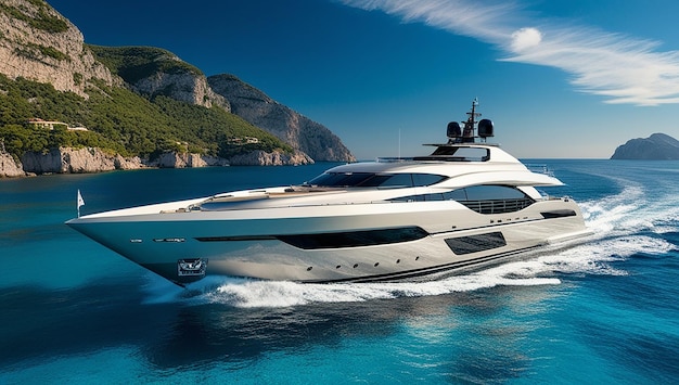 A modern superyacht