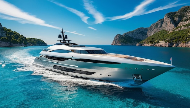 A modern superyacht