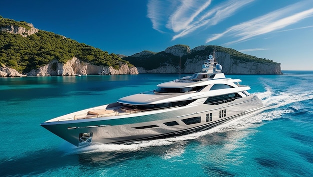 A modern superyacht