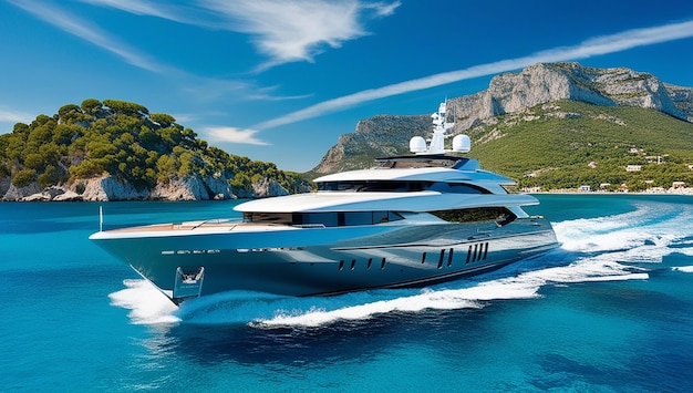 A modern superyacht