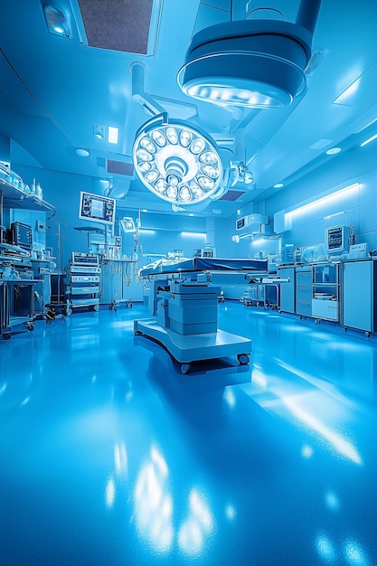 Modern surgical laboratory with medical equipment and technology surgery room