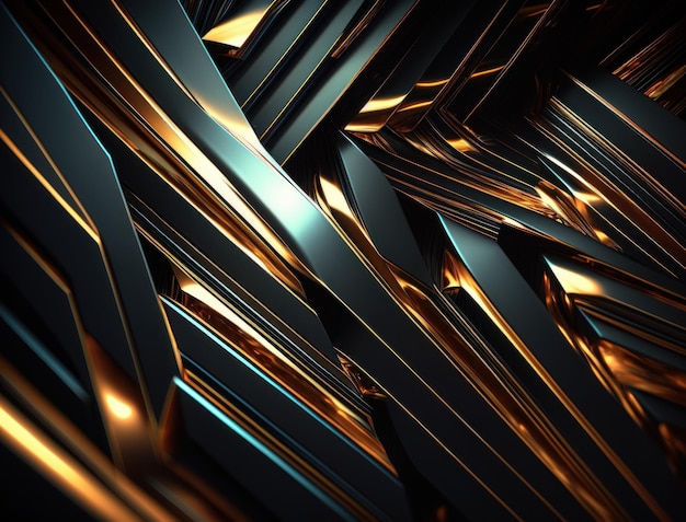 Modern technology abstract texture with diagonal metallic lines created with Generative AI technology