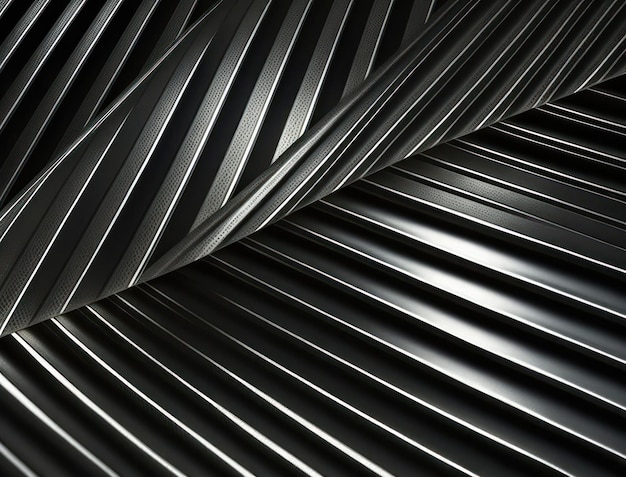 Modern technology abstract texture with diagonal metallic lines created with Generative AI technology