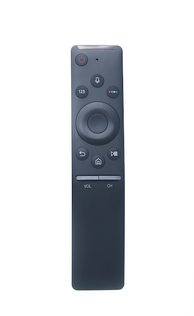 Modern tv remote isolated on white