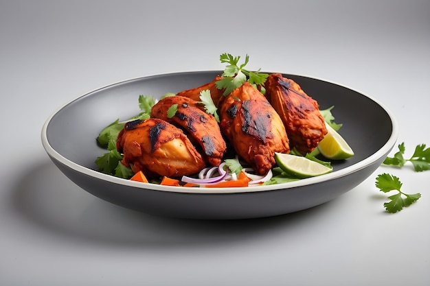 Photo a modern twist on the classic tandoori chicken with a