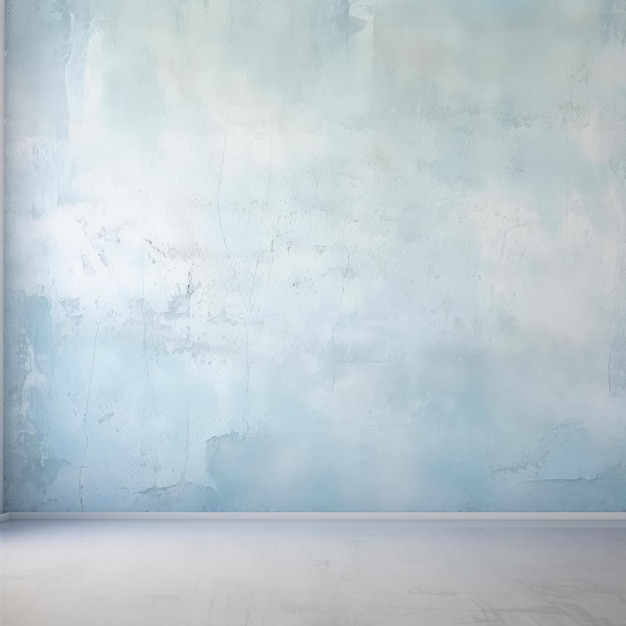 Modern Twist Old Concrete Walls Transformed in Light Blue Tones