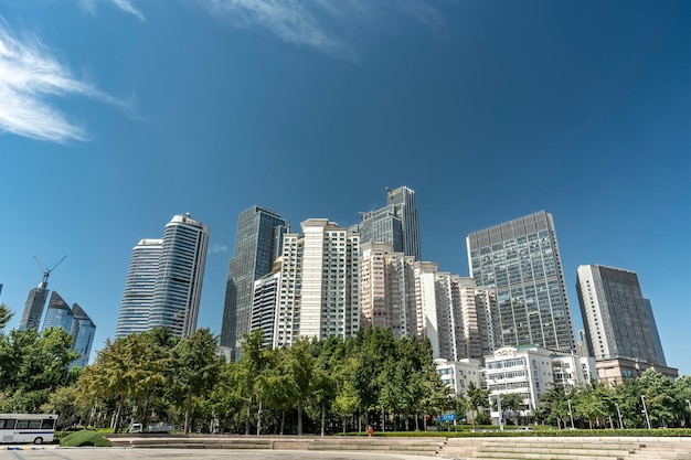 Modern urban architectural landscape of Qingdao China