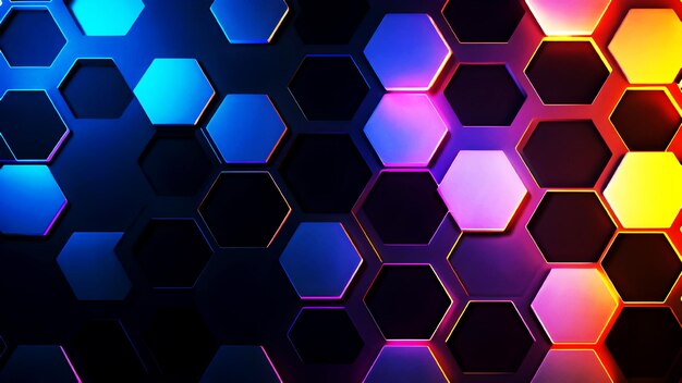 Modern vector geometric hexagon background