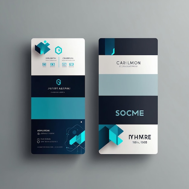 Photo modern virtual business card designs for professional networking