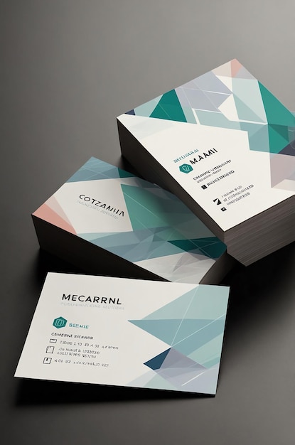 Photo modern virtual business card designs for professional networking