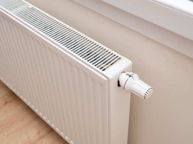 Modern white radiator