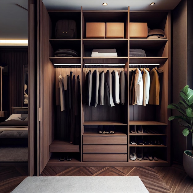 Modern Wooden Wardrobe