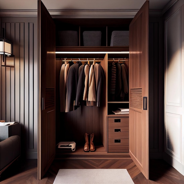 Modern Wooden Wardrobe