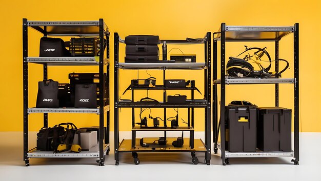 Photo modular storage rack system