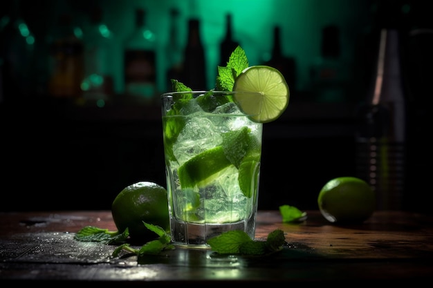 Mojito bar cocktail Generate Ai