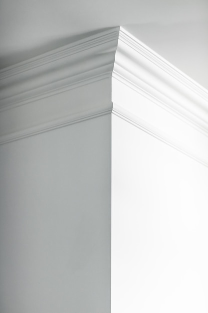 Molding on ceiling detail interior design and architectural abstract background