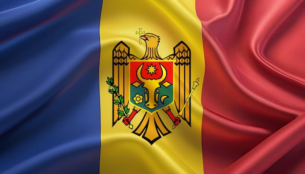 moldovan flag for national Day or Independence Day of moldova