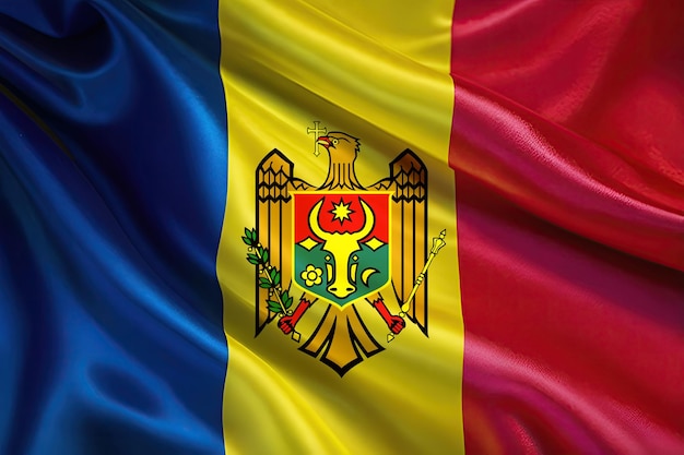 moldovan flag for national Day or Independence Day of moldova