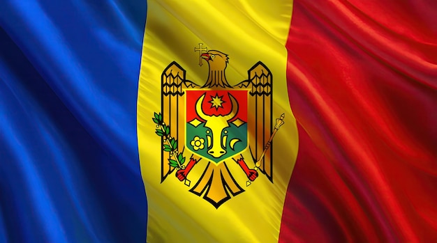 moldovan flag for national Day or Independence Day of moldova